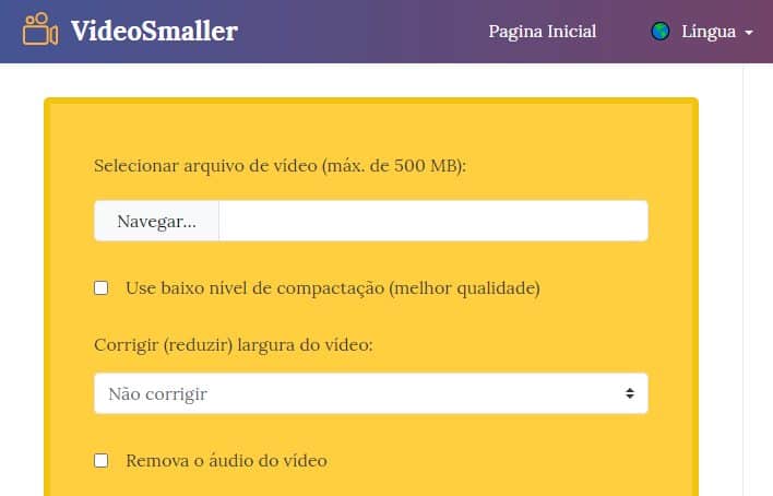 compressão de vídeos