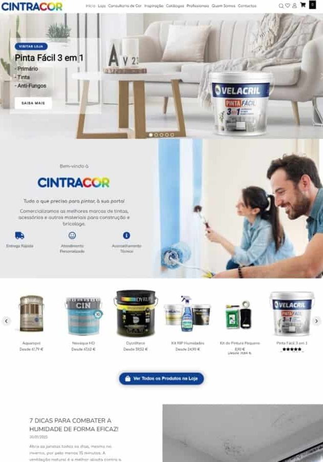 Cintracor – A Sua Loja de Tintas e Soluções para Pintura